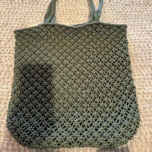 Beach bag color green